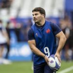 Antoine Dupont au cours des entrainements le 13102023