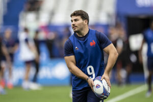 Antoine Dupont au cours des entrainements le 13102023