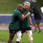 Bongi Mbonambi à l'entrainement avant le final CM23