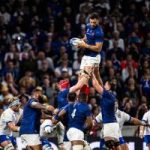 Charles Ollivon lors du match de la Coupe du Monde de Rugby Poule A entre la France et l’Italie au stade de l’OL à Lyon, dans le sud-est de la France, le 6 octobre 2023.