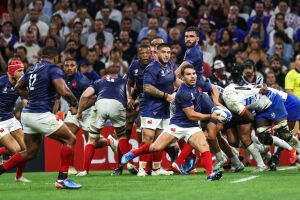 Antoine DUPONT de France lors du match de Coupe du Monde de Rugby entre la France et la Namibie à Orange Vélodrome le 21 septembre 2023 à Marseille, France
