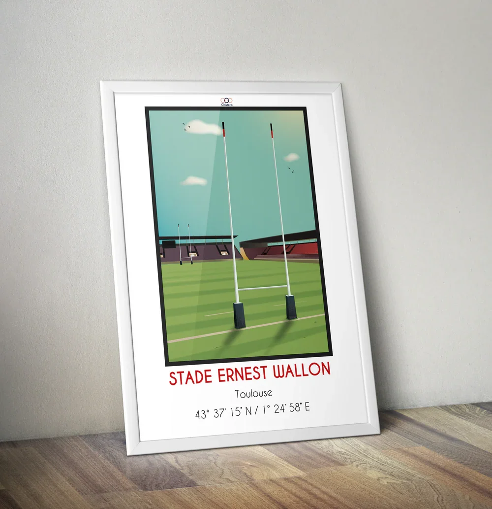 Affiche rugby Stade Toulousain
