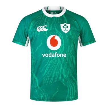 Maillot Rugby Irlande Domicile 24/25 Vert Et Blanc Canterbury
