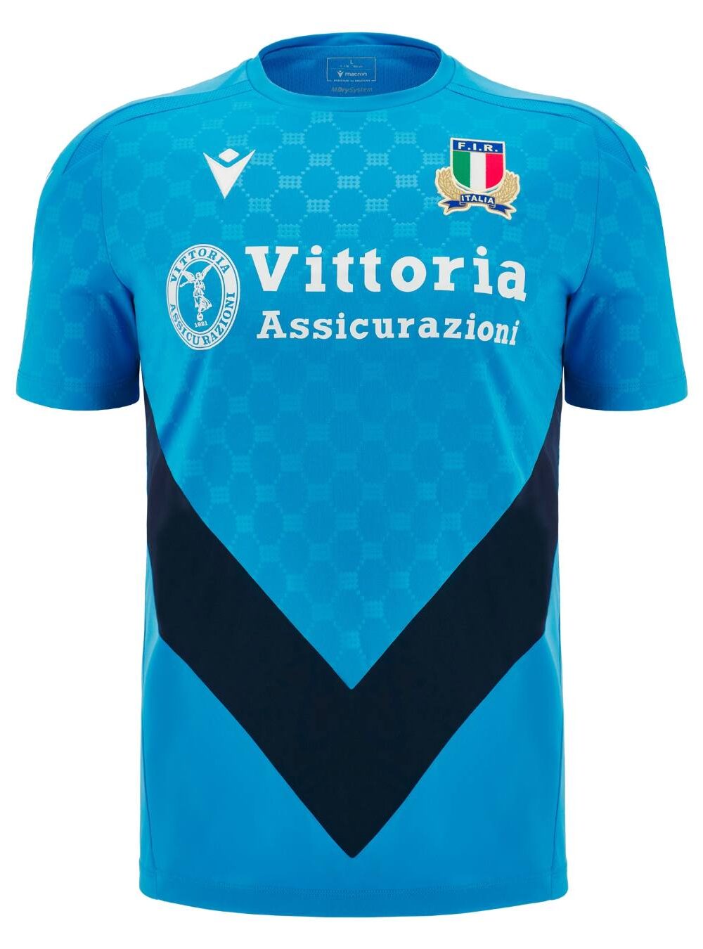 Maillot Rugby Italie Entrainement Bleu Clair Macron Maillot Rugby Italie Entrainement Bleu Clair Macron