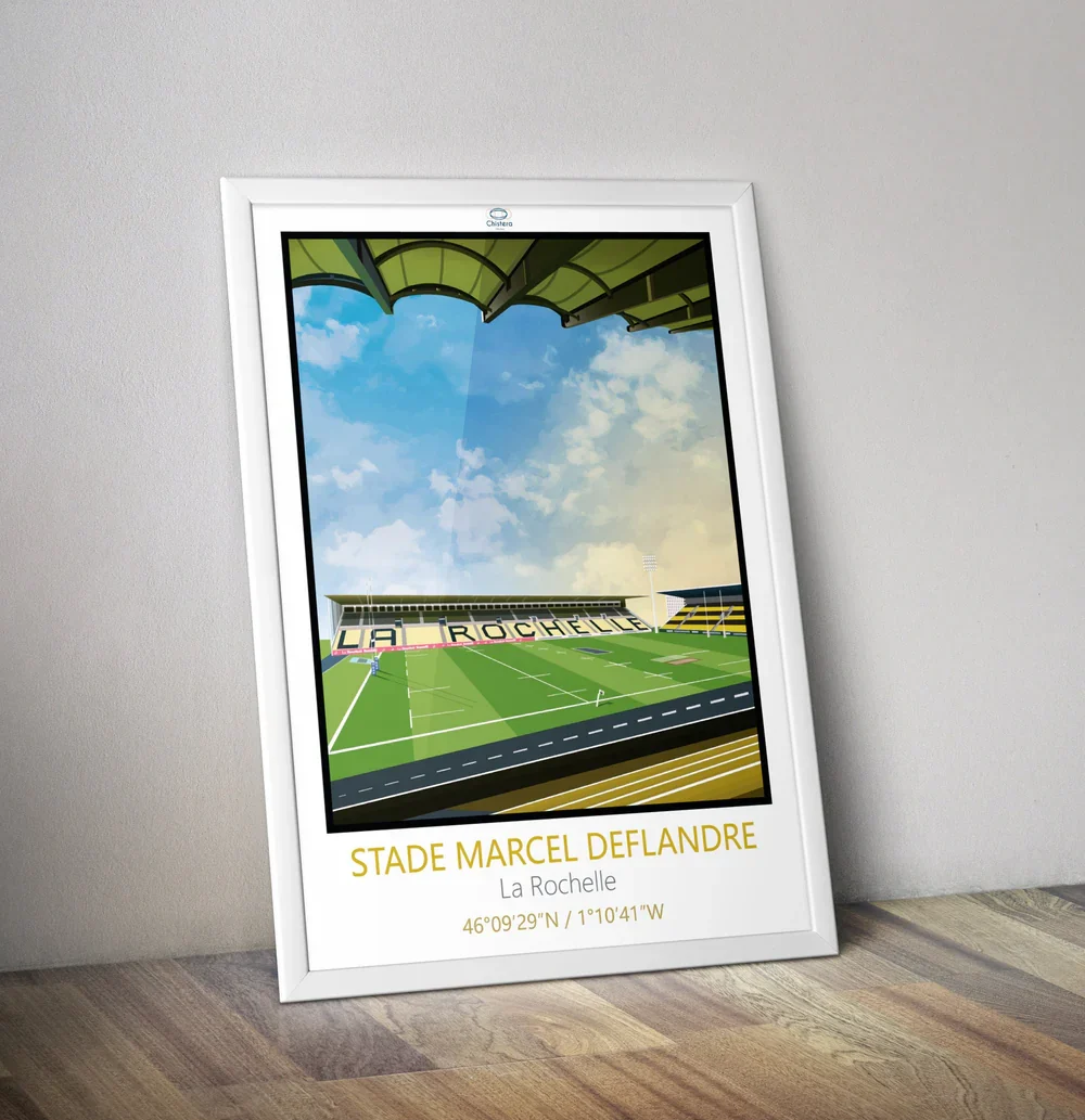 Affiche rugby La Rochelle