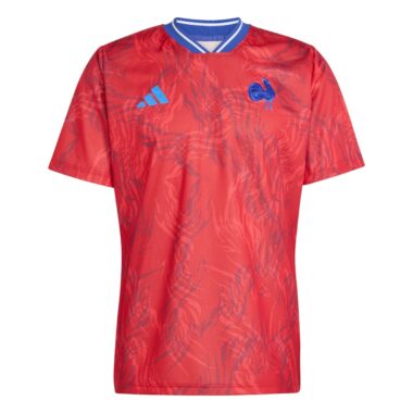 Maillot XV de France entrainement rouge 2025/2026