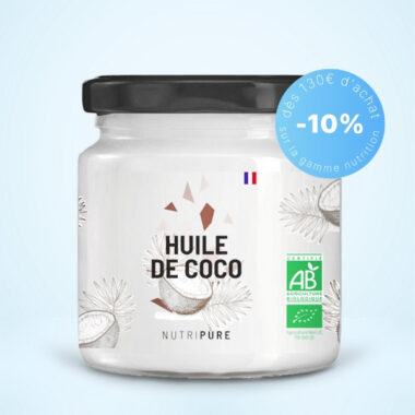 Huile de coco bio Nutripure - Complément alimentaire