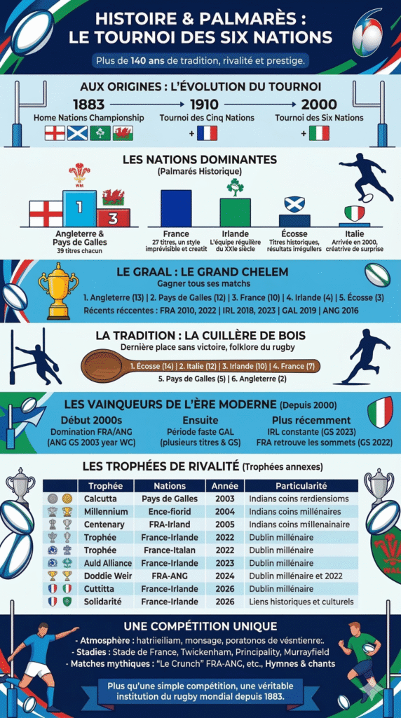 infoographie tournois des 6 nations rugby