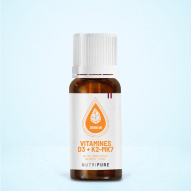 Vitamine D3 K2-MK7 3000 UI Nutripure - Complément alimentaire